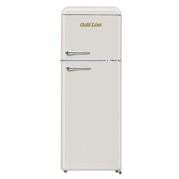מקרר 2 דלתות רטרו קרם / BC-270C
